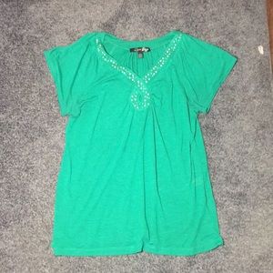 Green blouse
